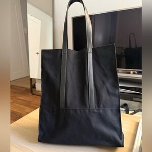 JW ANDERSON x UNIQLO Black Canvas Tote with Leather Straps